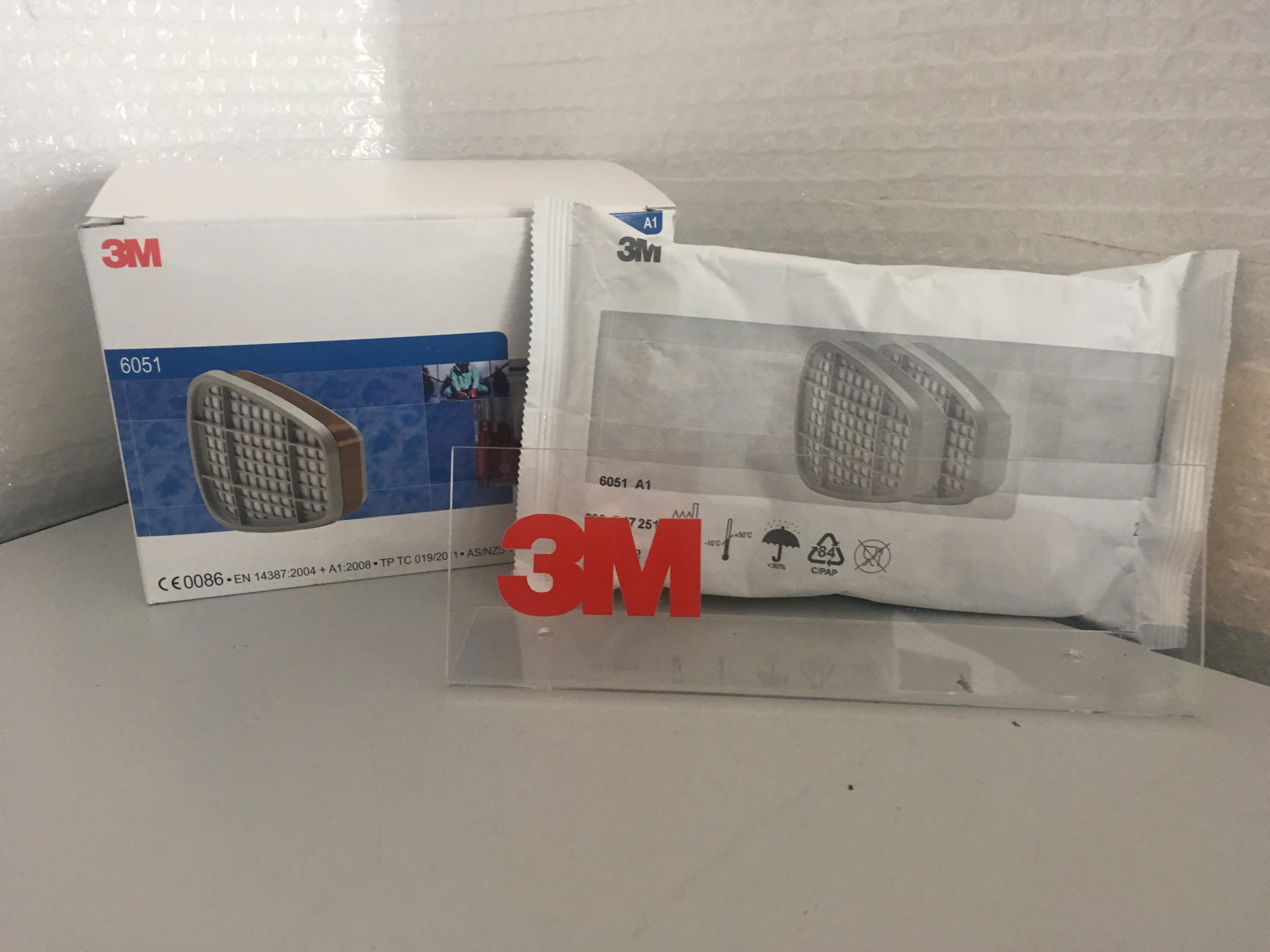 ORYGINALNE FILTRY 6051 A1 2SZT DO MASKI 3M