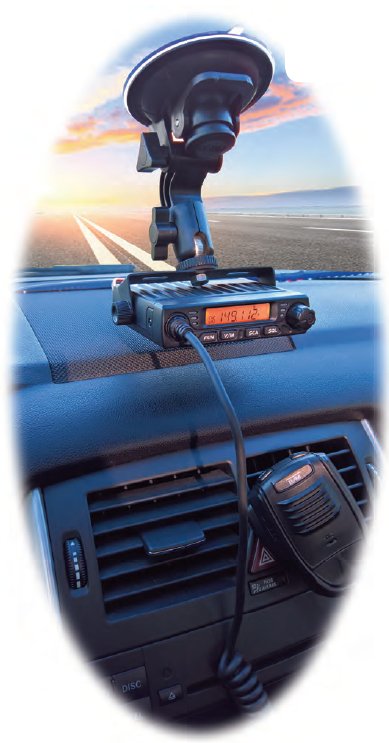 Uchwyt na szybę do Cb radia przyssawka Team Mh-sgk bezinwazyjny montaż