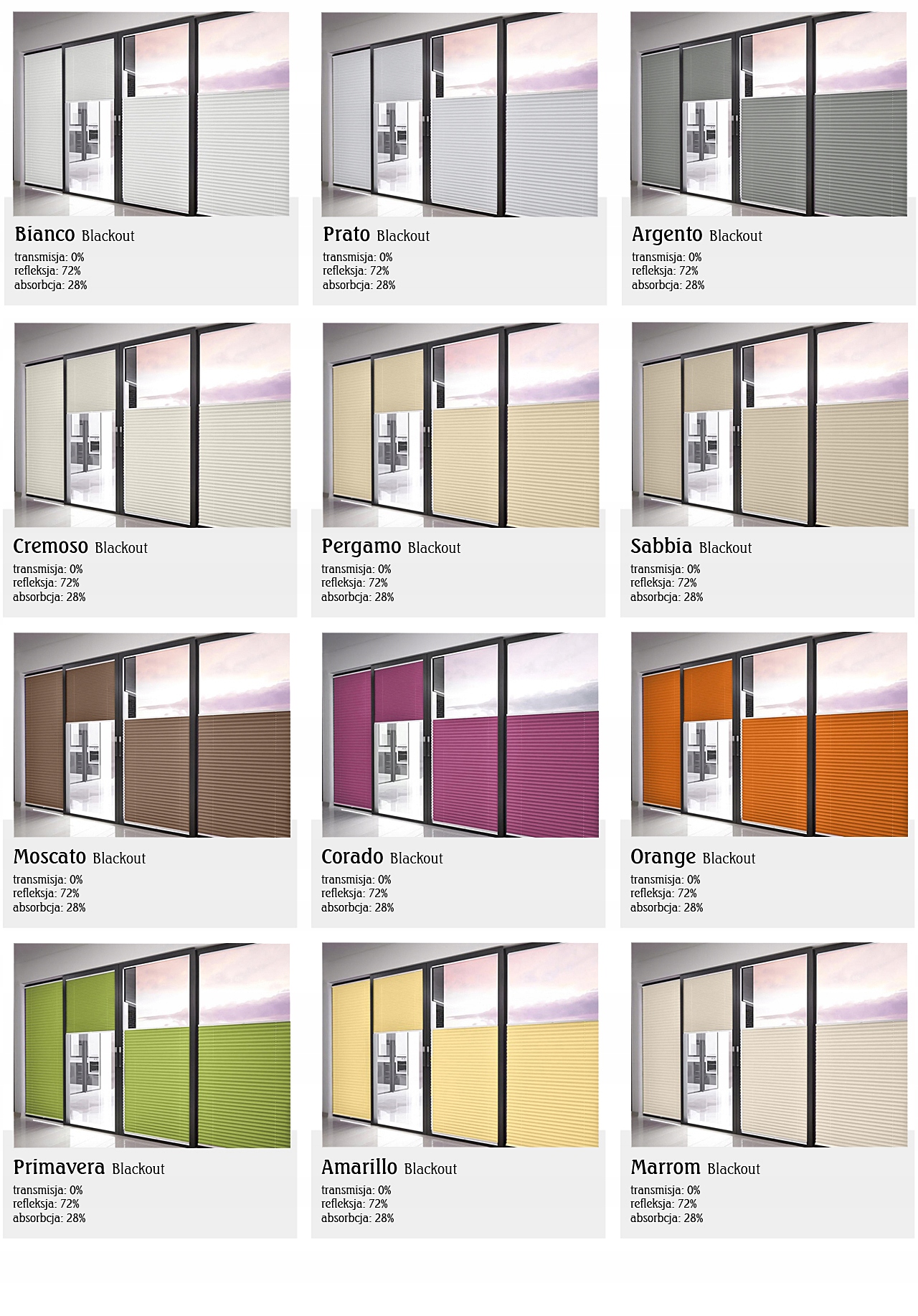 PLISY PREMIUM 100% ZACIEMNIAJĄCE Długość 1 cm