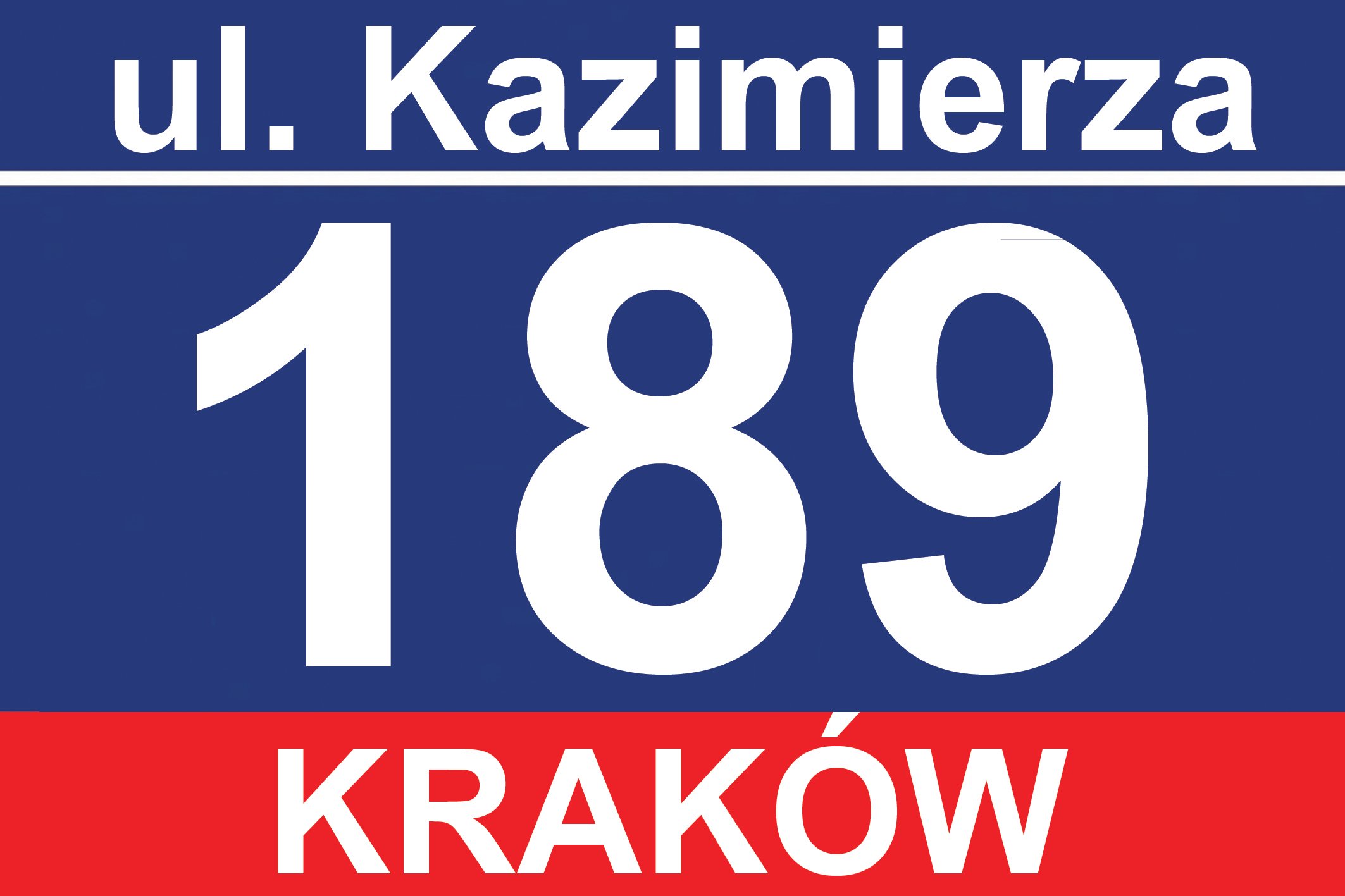 

Tablica Adresowa Z Ulicą Numerem Domu 60x40 Duża
