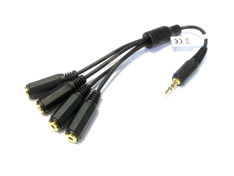 

Rozgałęźnik Jack 3,5mm na 4 x gniazdo Jack 3,5mm