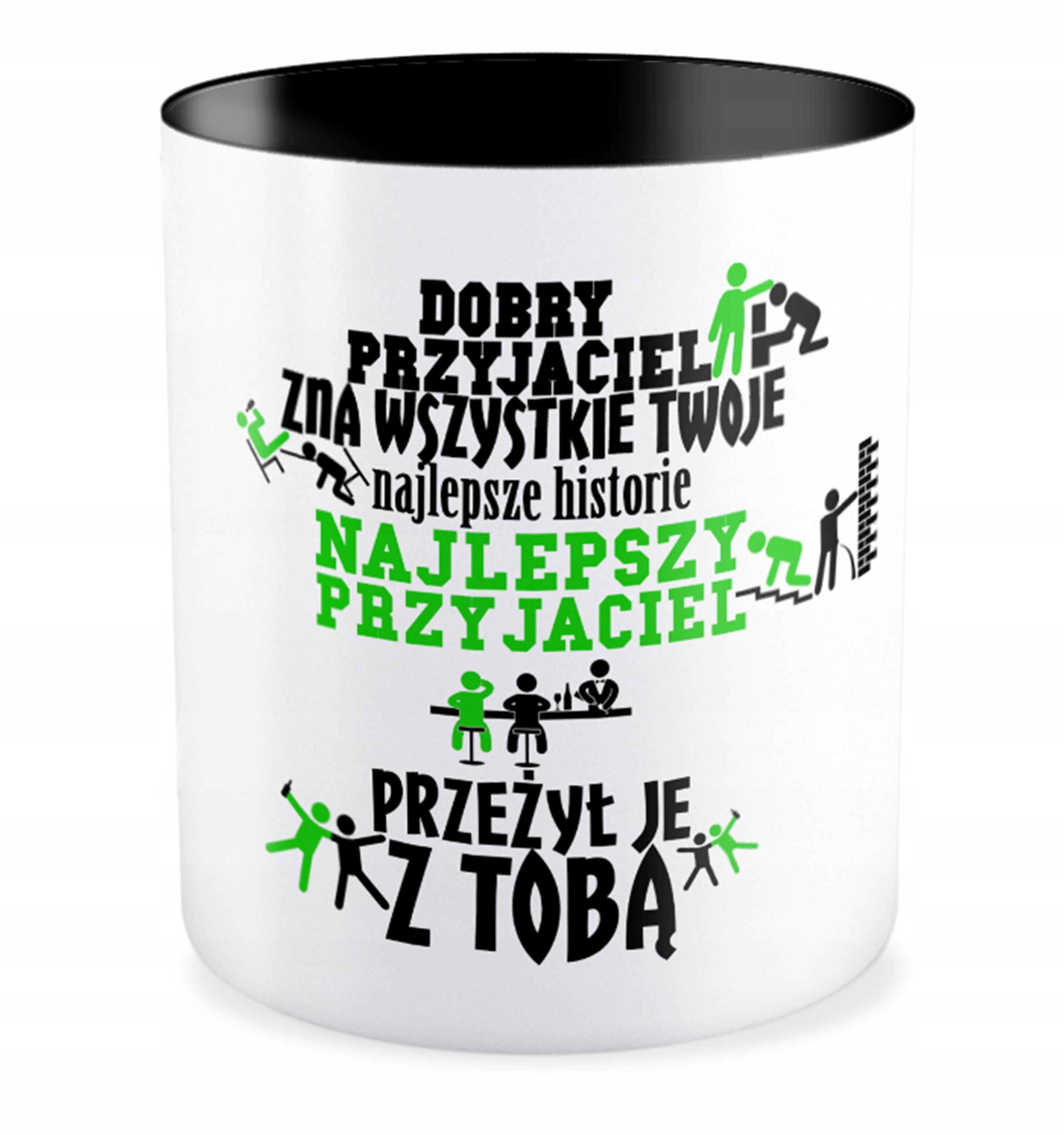

Kubek czarny Przyjaźń Przyjaciel Przyjaciółka