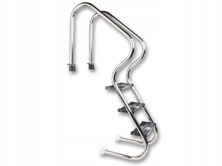 Drabinka ze stali nierdzewnej 3 stopniowa comfort