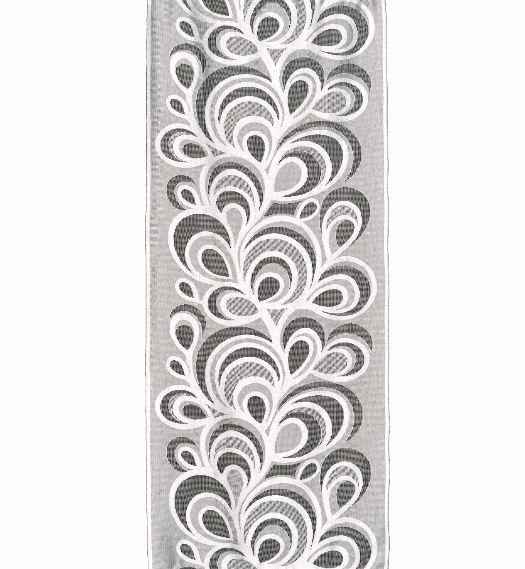 

Mg Panel żakard Pawie Oko Biały szer 60cm