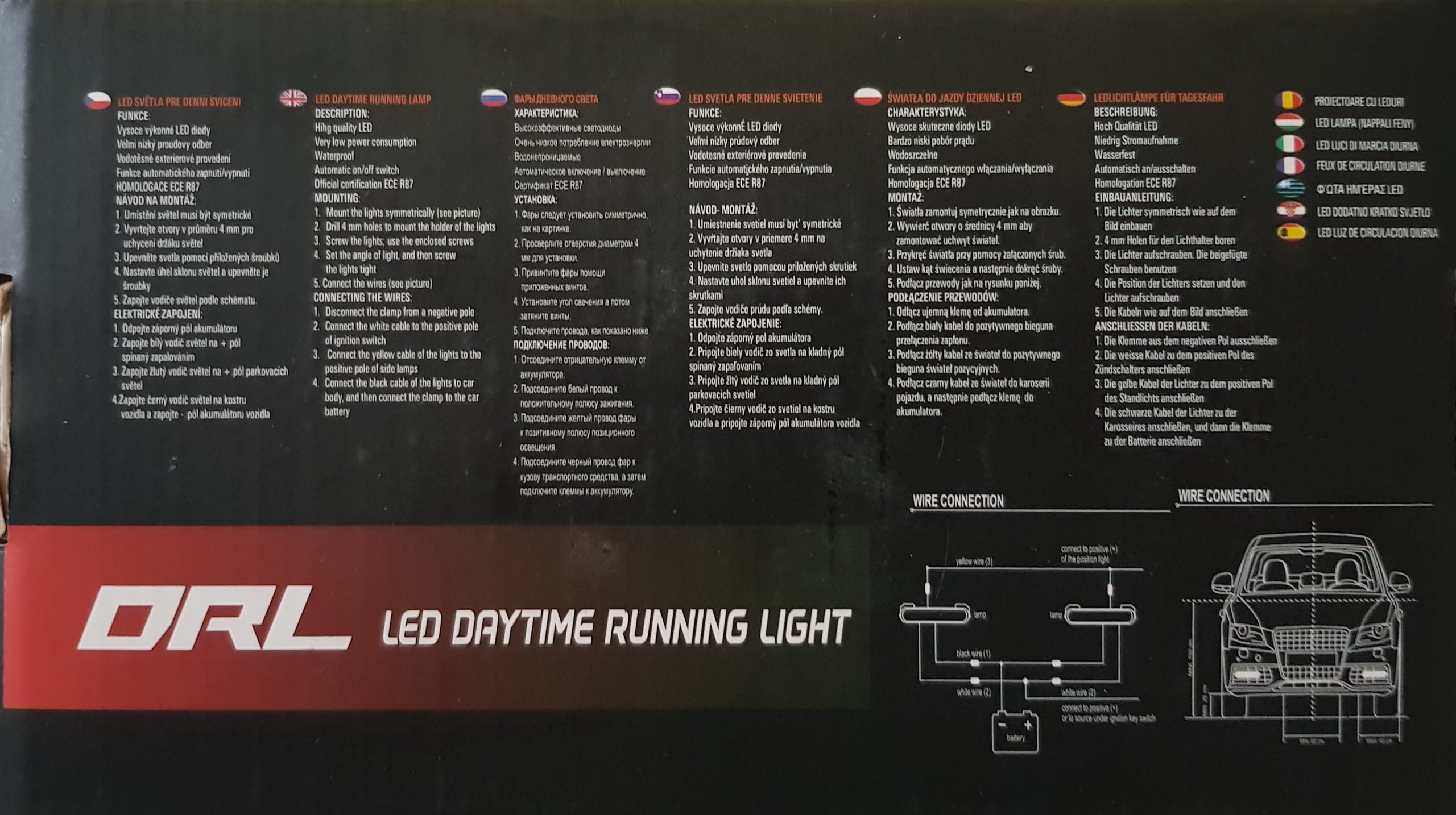 COB MATRIX ŚWIATŁA DO JAZDY DZIENNEJ LED AUTOMAT Rodzaj świateł mijania LED