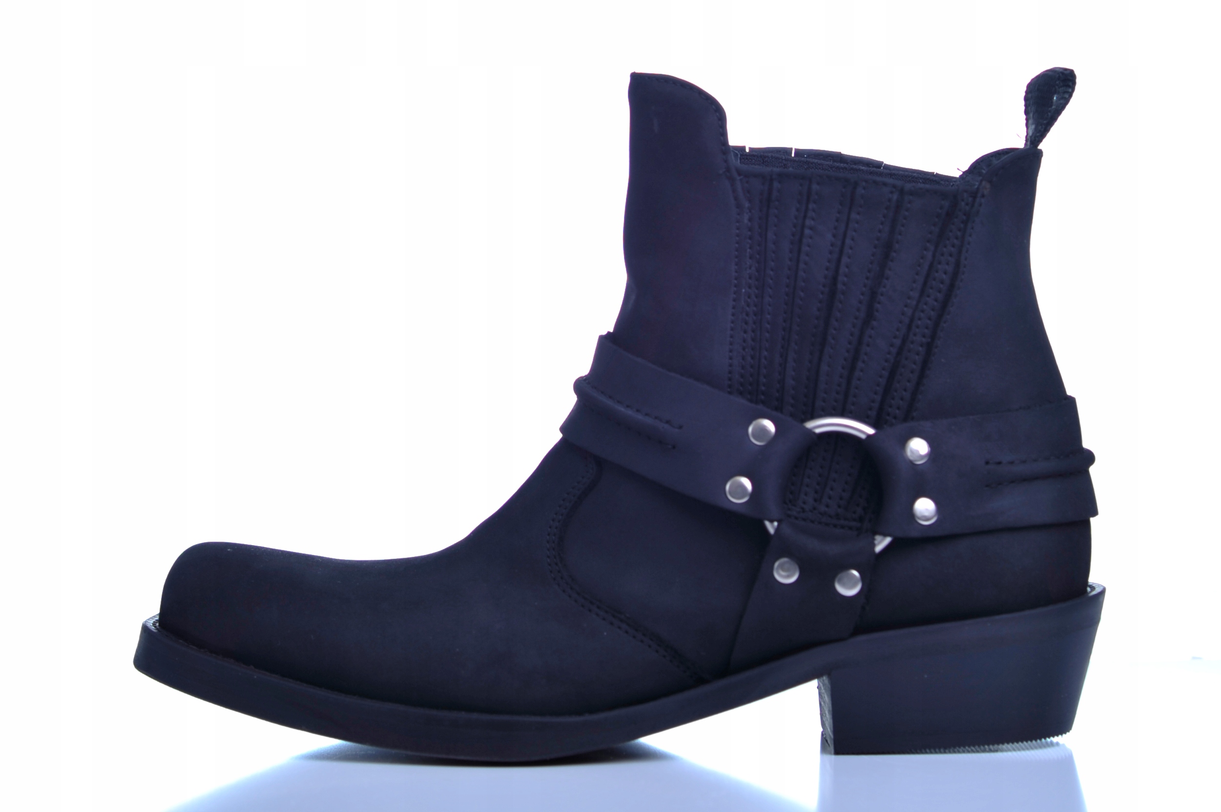 Kowbojki Motocyklowe model K-610 Skóra roz. 39-46 Długość wkładki 32 cm