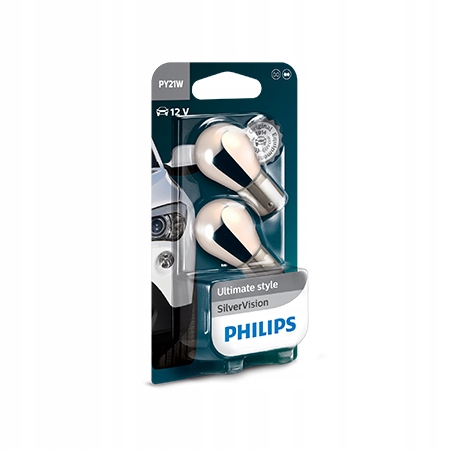 

Philips Żarówki PY21W SilverVision efekt chromu