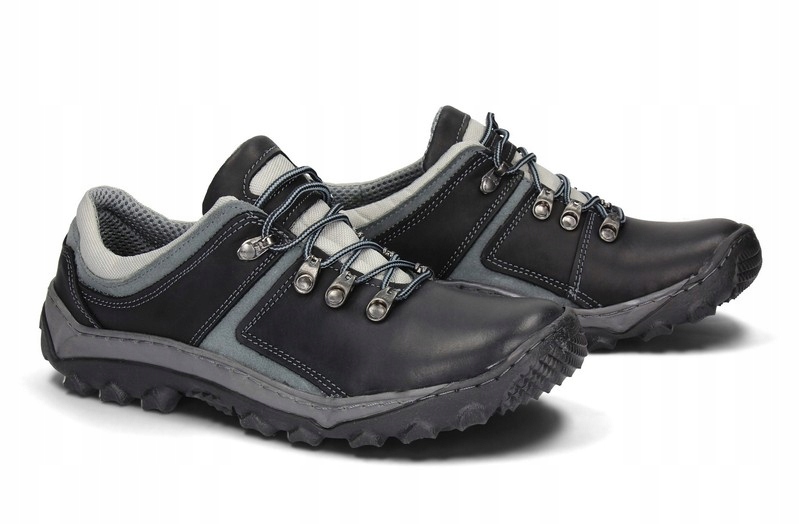

Obuwie Trekkingowe Niskie Skóra 188 Czarny 41