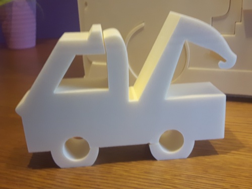 Malowany Tir Półka na resoraki Wysokość mebla 58 cm