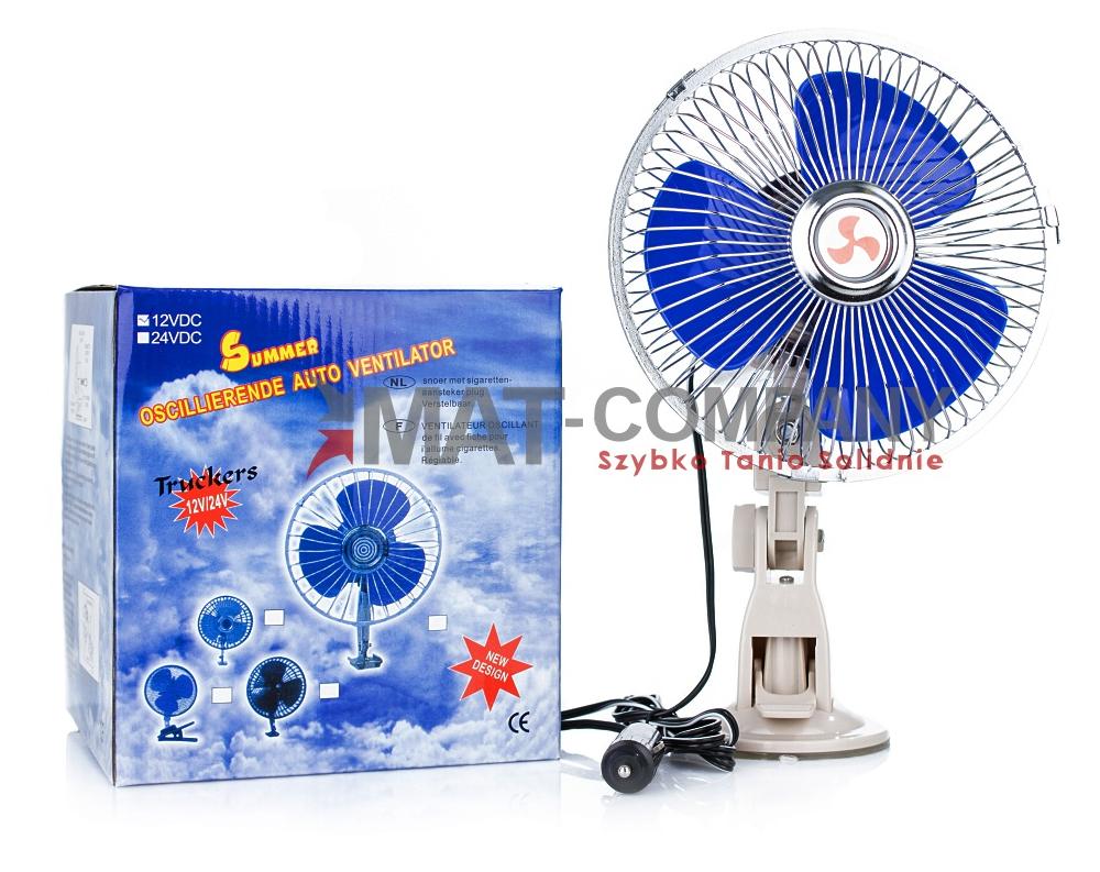 WIATRAK WENTYLATOR SAMOCHODOWY OBROTOWY 12V 8'' Kod producenta 12V 8''