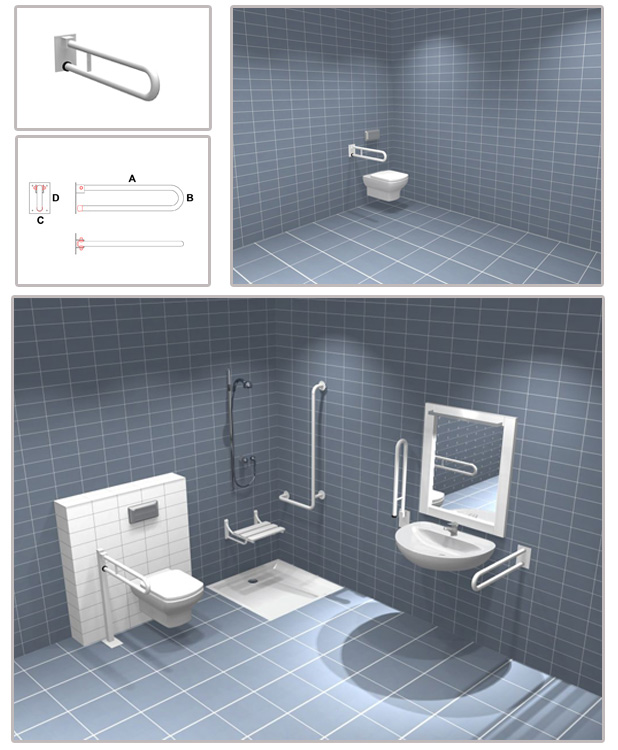 Ручки для инвалидов в ванную и туалет