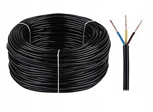 

Przewód kabel Omy Czarny 3x0,5 300V 100m G-011585