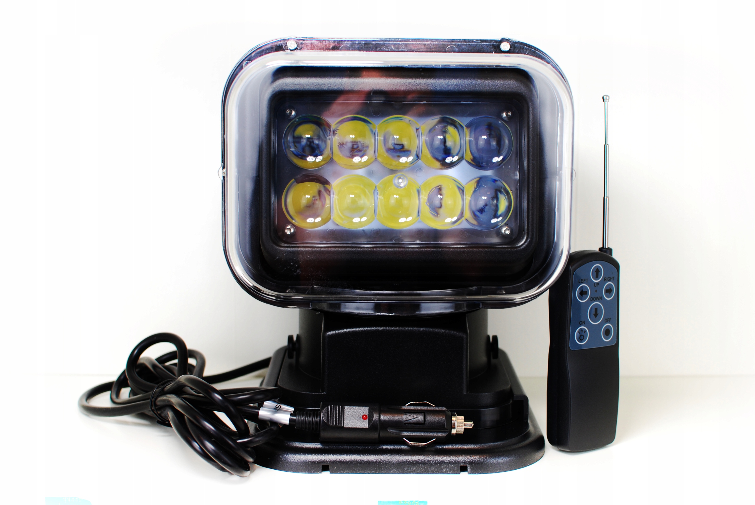 LAMPA ROBOCZA 10 LED 50W OBROTOWA DLA MYSLIWYCH