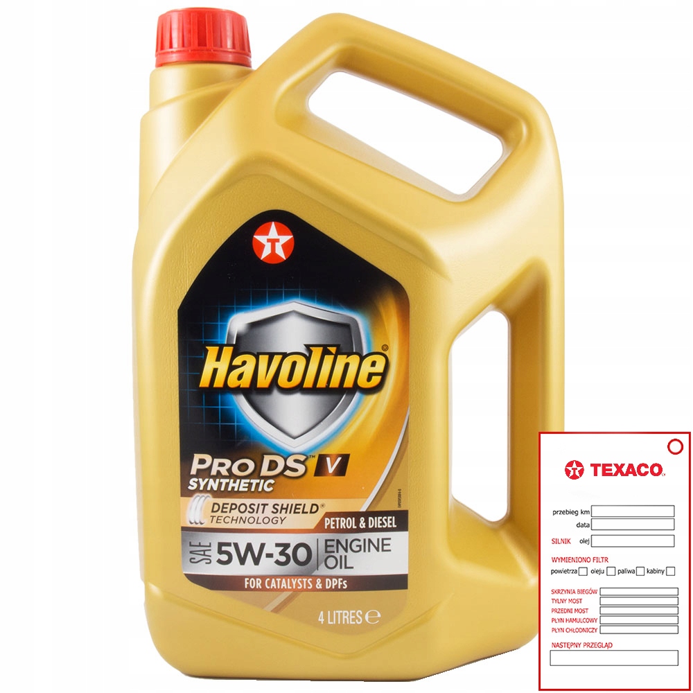 TEXACO HAVOLINE PRO DS V 5W30 4L 6717604358 - Allegro.pl