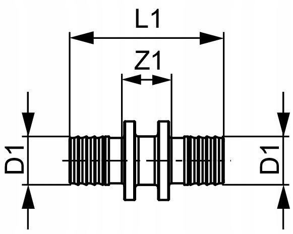 TECE ZŁĄCZKA PROSTA UNIWERSALNA MOSIĘŻNA 16x16 Marka TECE