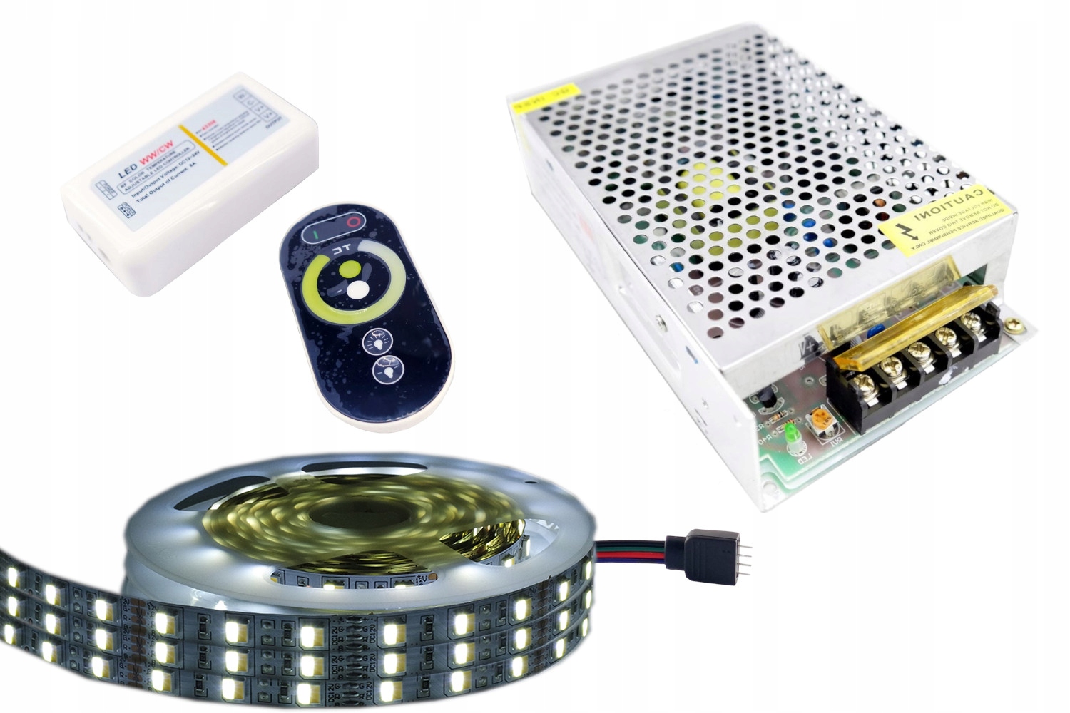 Sada Led pásikov Cct biela multiwhite podsvietenie stropu s diaľkovým ovládaním 15 m