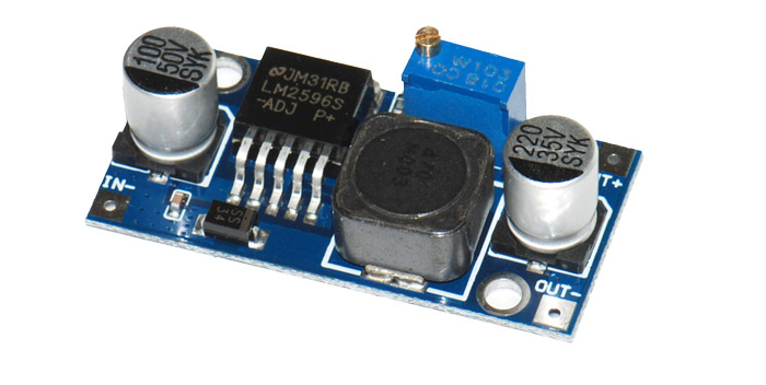 

Mini zasilacz przetwornica DC LM2596S 1.5-35V 3A b