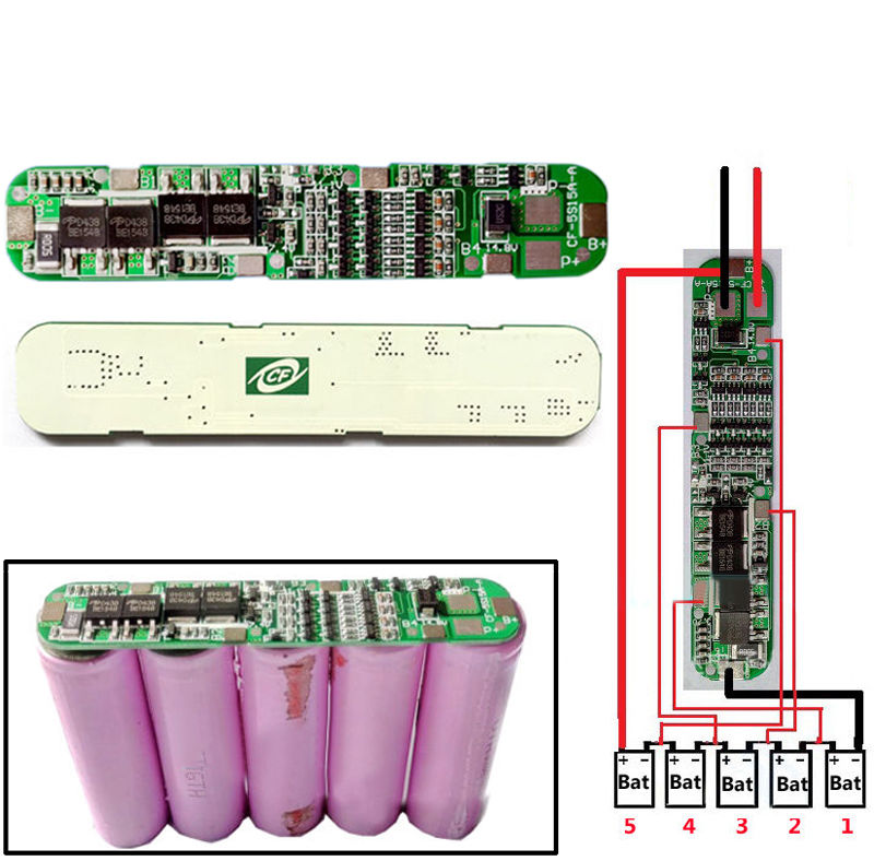 Схема подключения bms 5s для шуруповерта