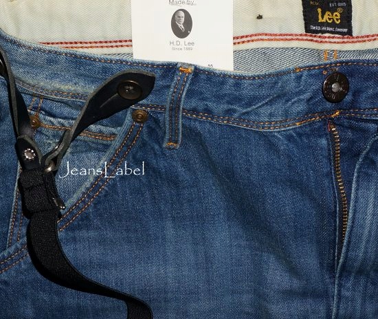 LEE LOGGER jeansy zwężane + SZELKI W32 L34 Rozmiar 32/34