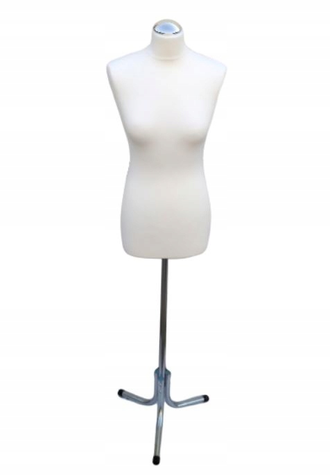 Krejčovský figurín na kovovém stojanu 40 Bílý