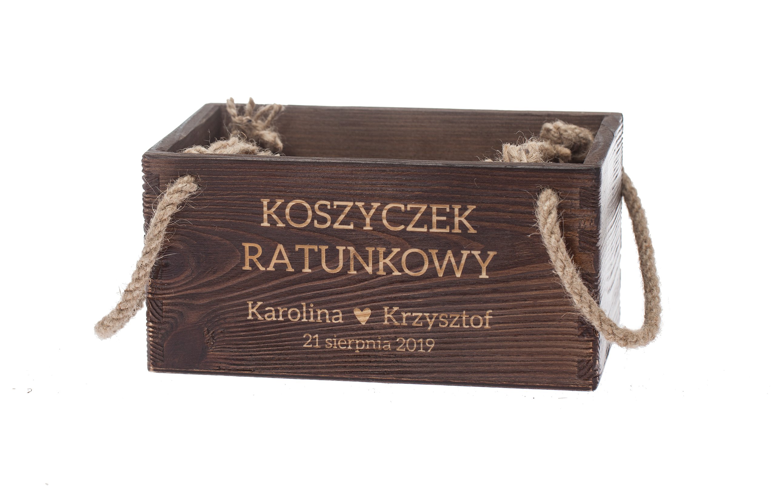 

Koszyk ratunkowy koszyczek pudełko ślub G2