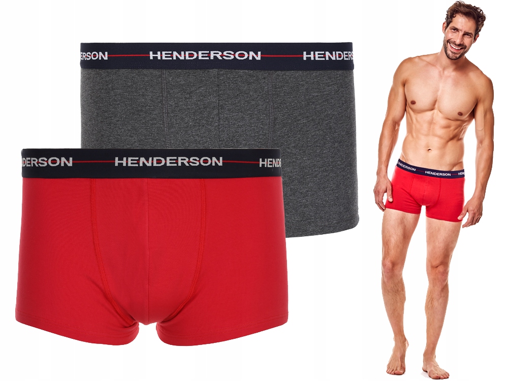 

Bokserki Henderson bawełna+lycra 2pak rM