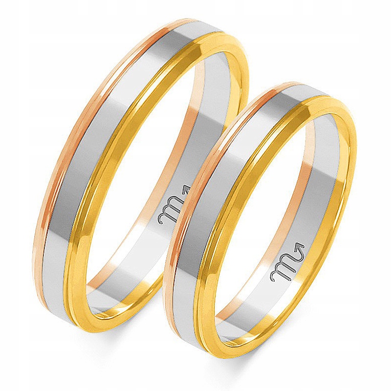 Zlaté Prsteny 14K 4 mm id A-206