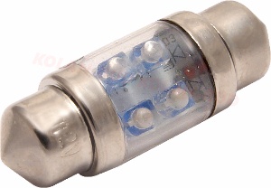 

żarówka led rurkowa C5W C10W 31mm niebieska