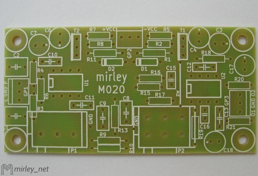 [MIRLEY] [M020A] фільтр для сабвуфера-PCB
