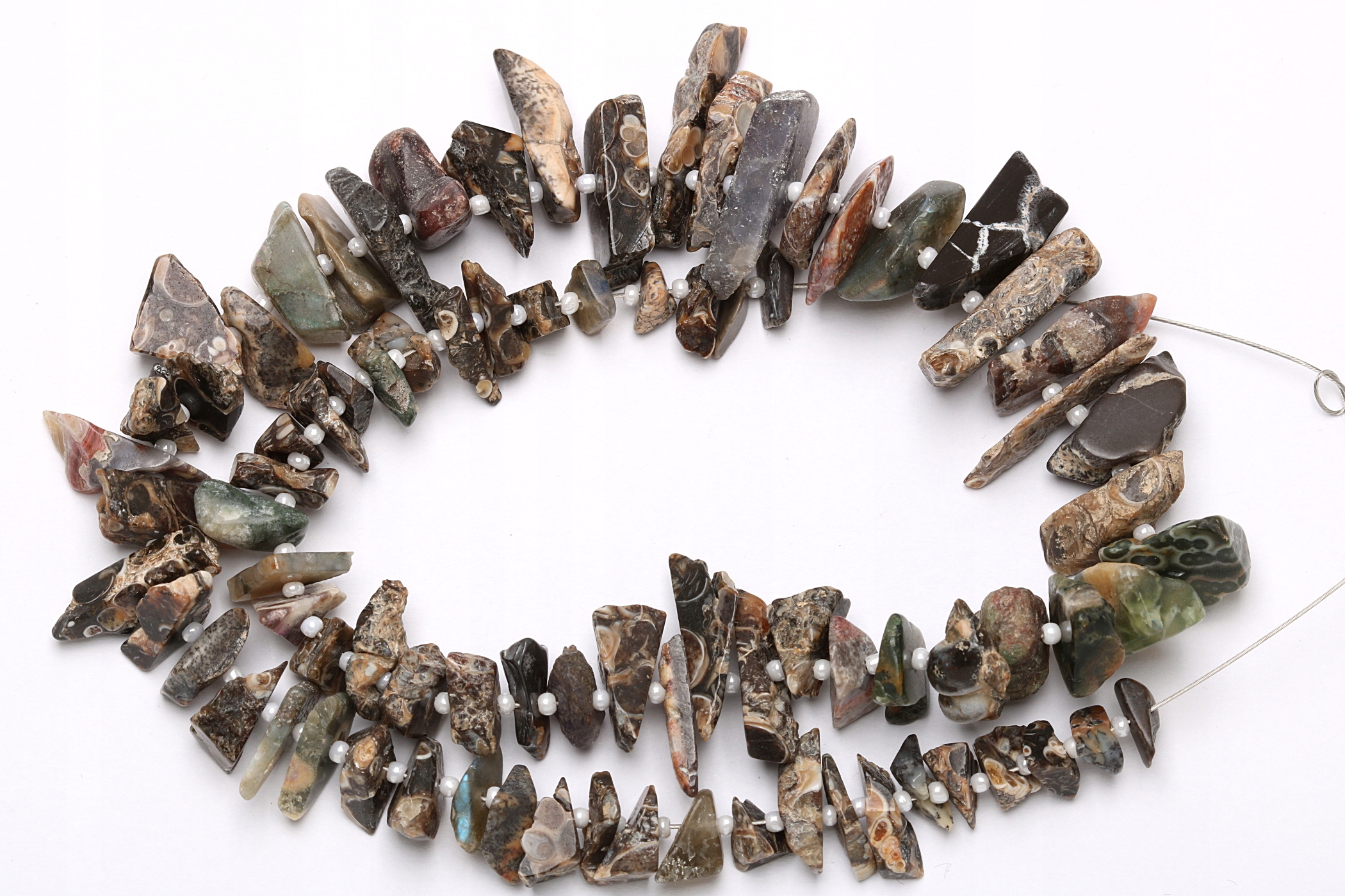 Jaspis oceánský šňůrka 38 Cm