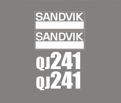 Samolepky s nálepkou Sandvik QJ241