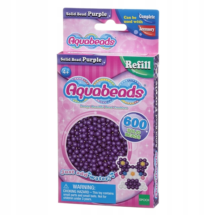 

Aquabeads, Zestaw Litych Koralików, Fioletowy