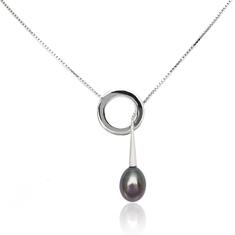 Celebrita Stříbrný Řetízek Zakončený Perlou