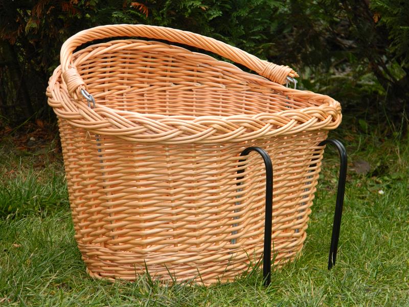 KOSZYK NA ZAKUPY wiklinowy NA ROWER rowerowy DUŻY Model Wiklinowe Cuda