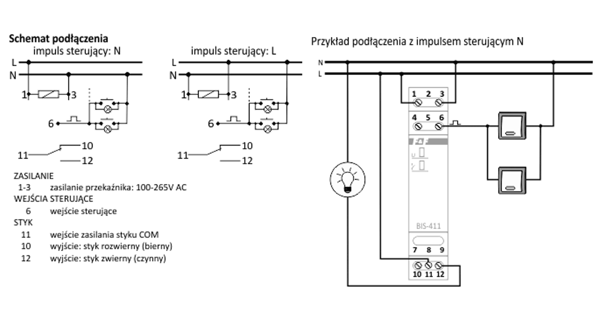 Бис 412 схема подключения