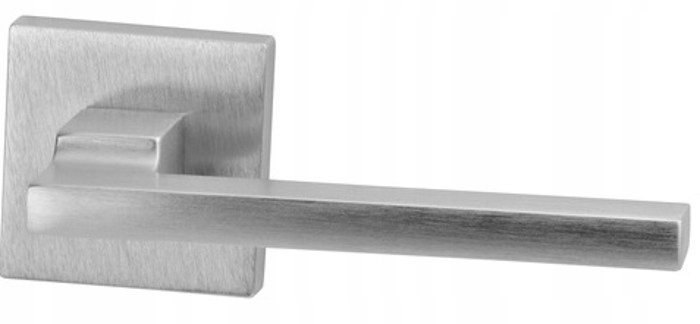 Kľučka Hammer Q rozeta štvorcová chróm saténová Vds