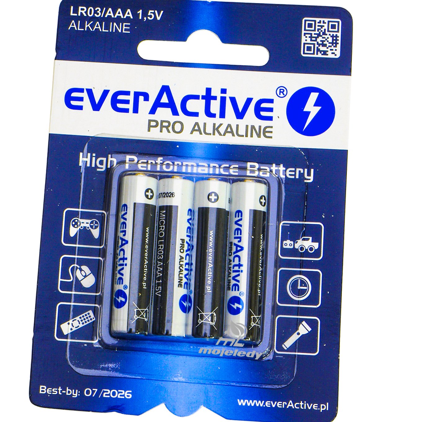 

4x Bateria everActive Pro Alkaline LR03 Aaa 2026r