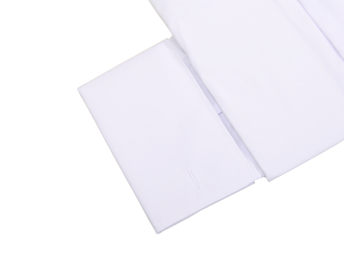 KOSZULA BIAŁA GŁADKA NA SPINKI 39 188-194 SLIM Kolor biały