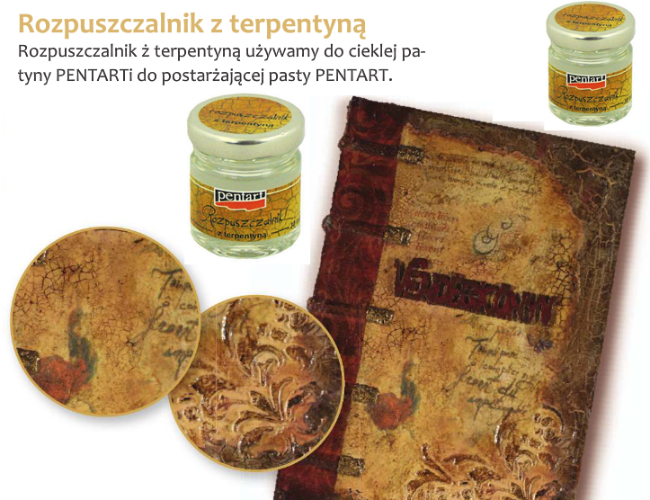 ROZPUSZCZALNIK Z TERPENTYNĄ - PENTART - 30ml Rodzaj inny