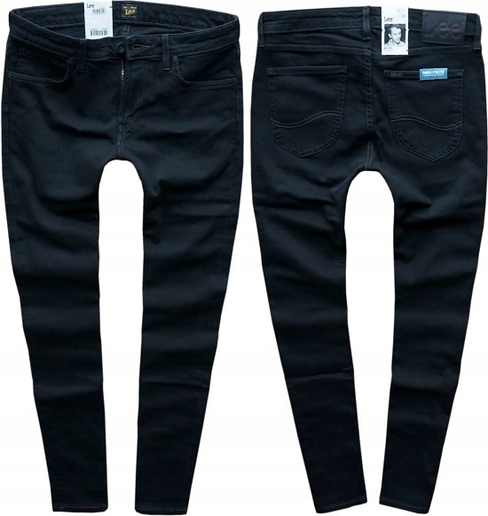 

Lee Malone spodnie rurki stretch Black W31 L32