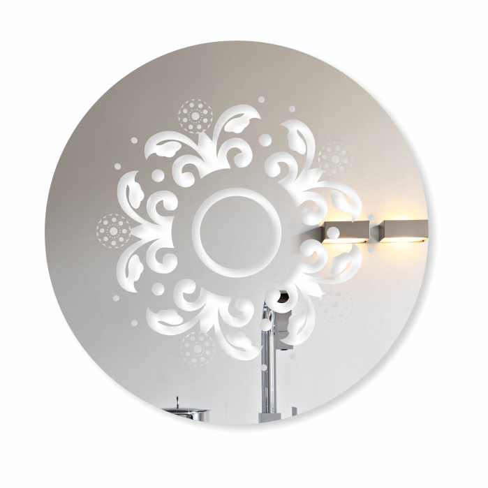 

Lustro dekoracyjne akrylowe Floral 50cm okrągłe
