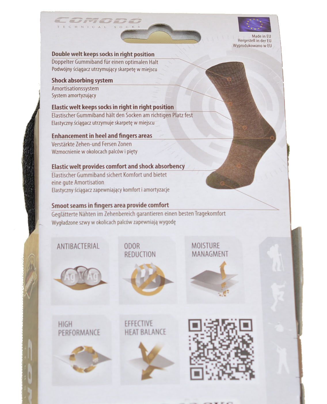 TREKKINGOWE Techniczne BAMBUSOWE oddychające 39-42 Marka Comodo