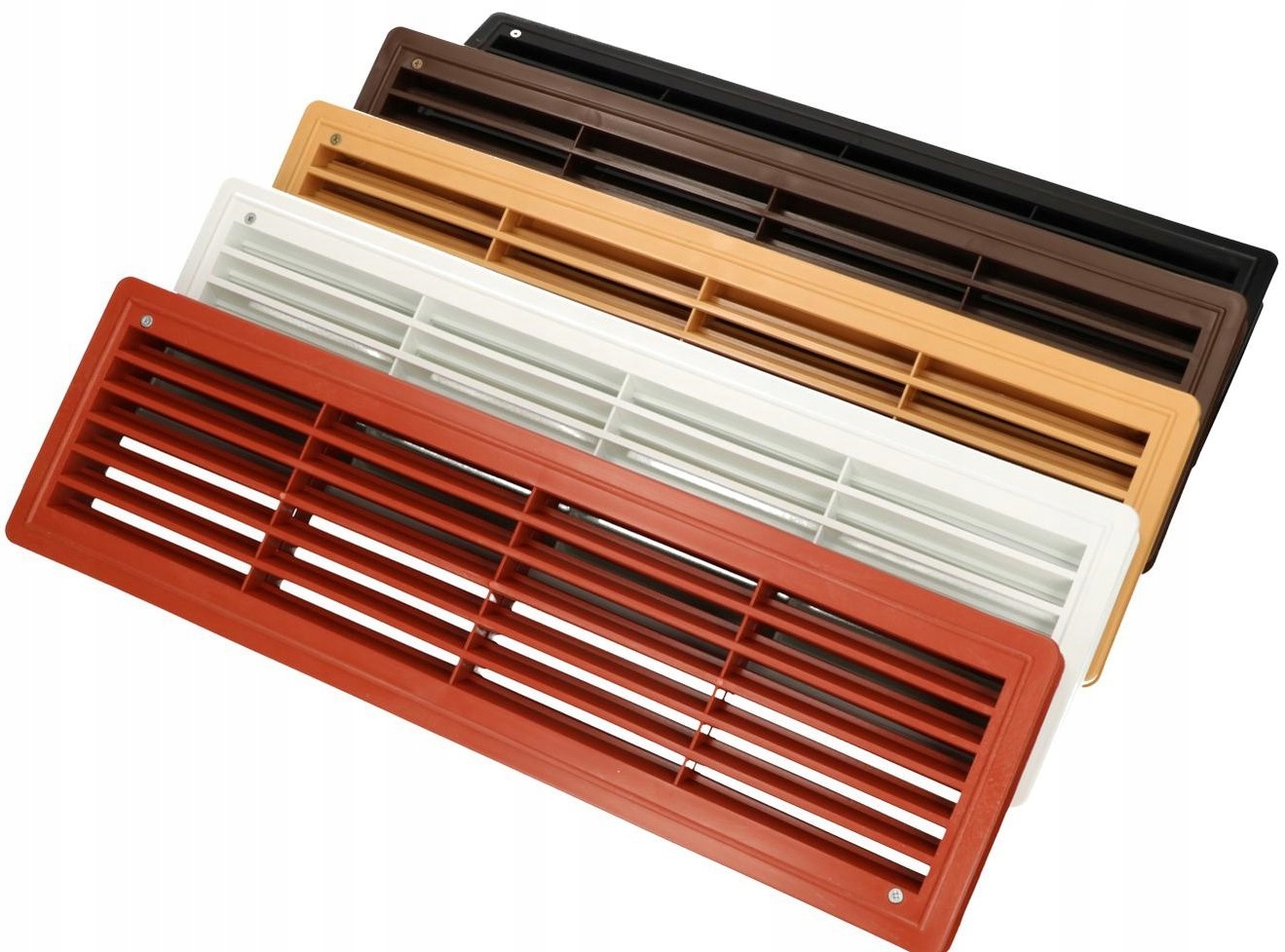 KRATKA DRZWIOWA WENTYLACYJNA DO DRZWI WC CZARNA Marka inna