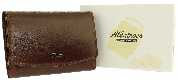 Portmonetka Portfel damski skórzany ALBATROSS 2021 Model 2023