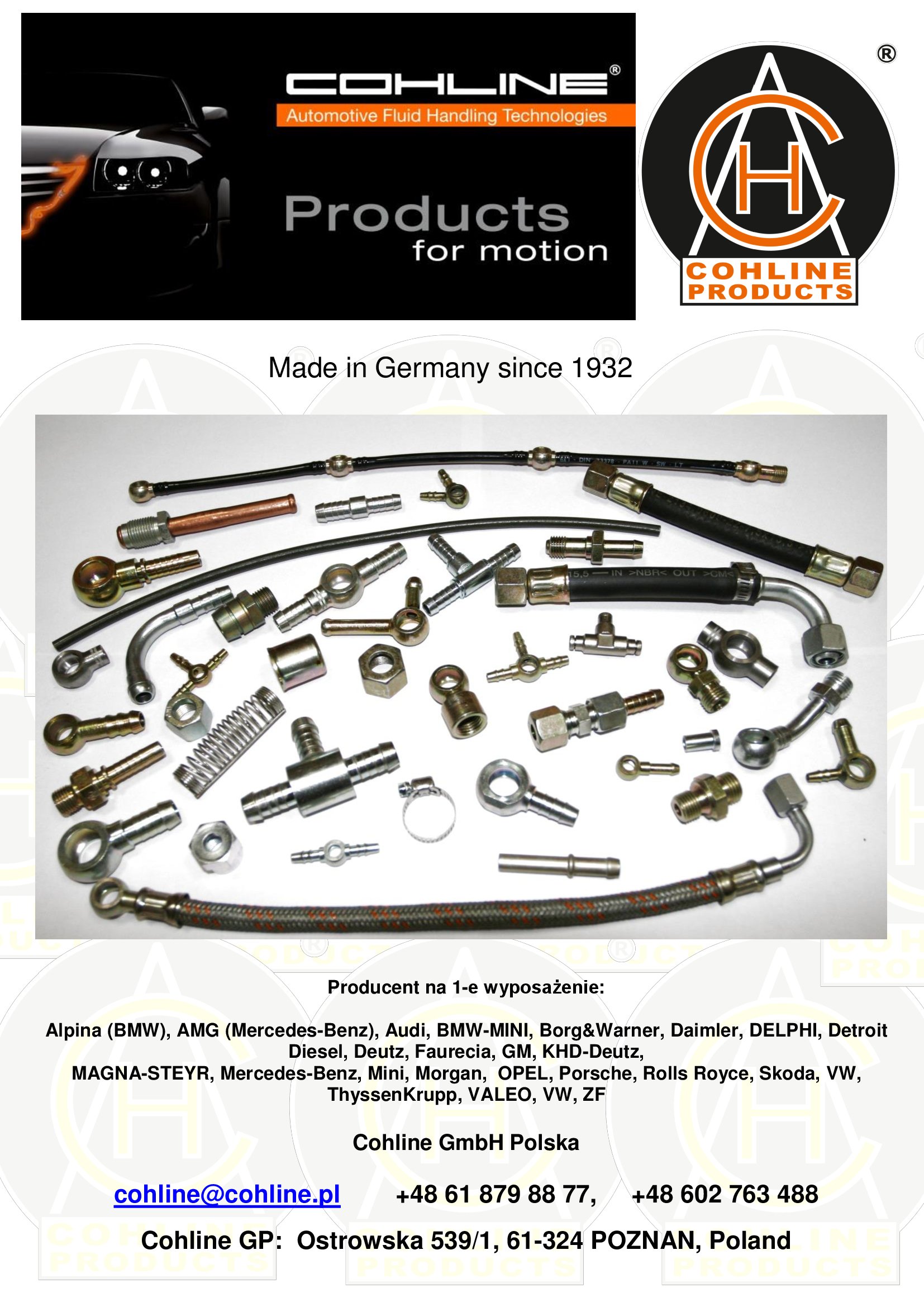 2240.1019 - Шланг для подачи топлива,воздуха 11,5x18, 5MM OEM GERMANY