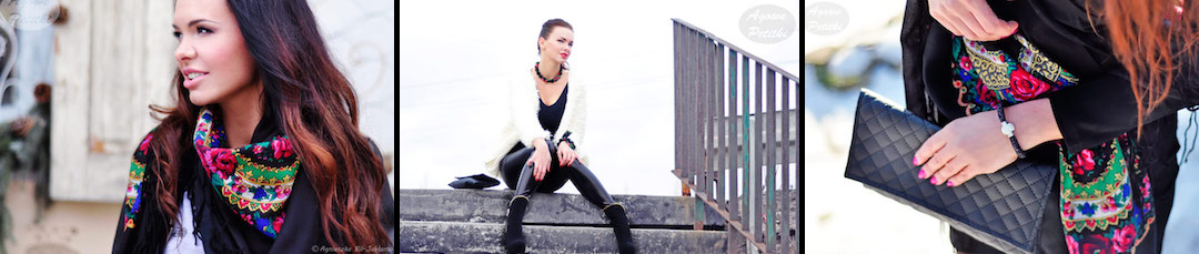 Chusta GÓRALSKA apaszka chustka folk 14k + GRATIS Płeć kobieta