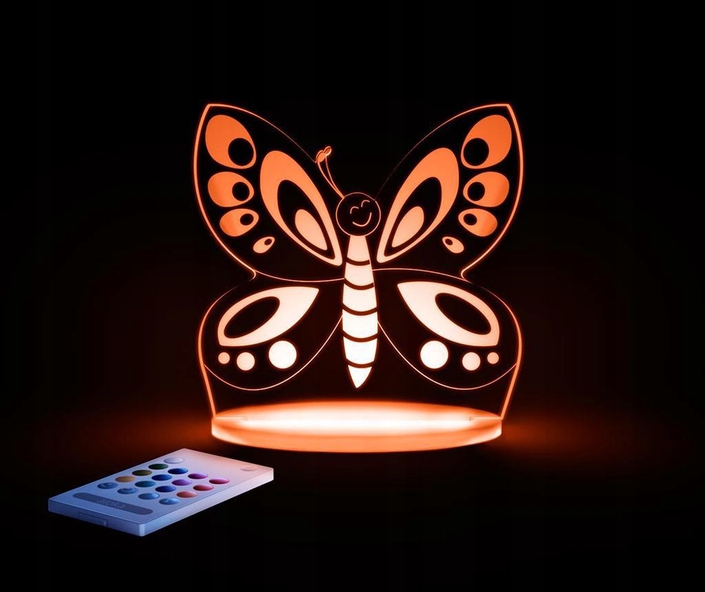 LAMPKA NOCNA - CZUWAJĄCA LED Aloka *MOTYL* Płeć chłopcy