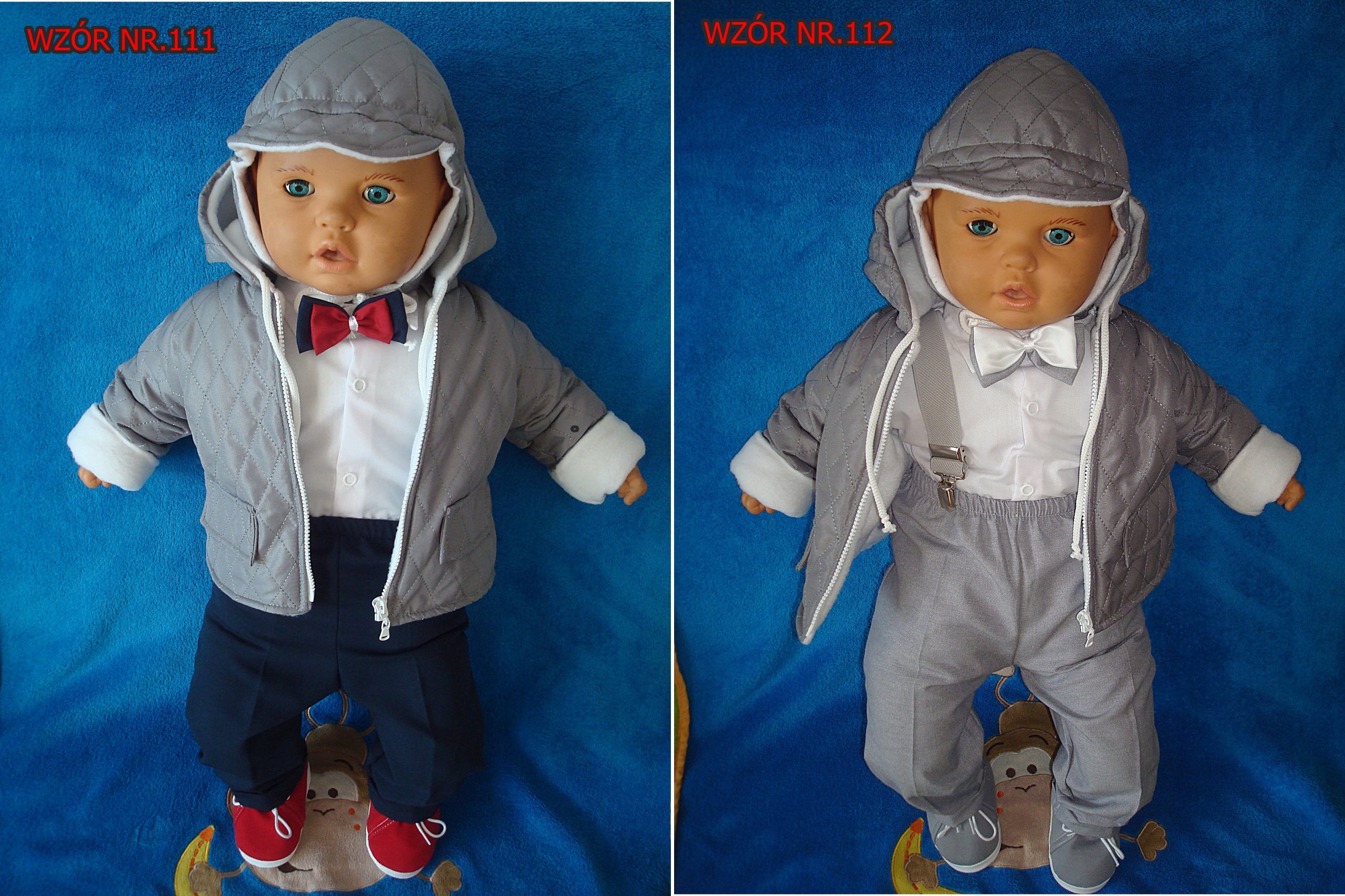 UBRANKO CHRZEST DLA CHŁOPCA KOMPLET KURTKA R. 62 Płeć Chłopcy