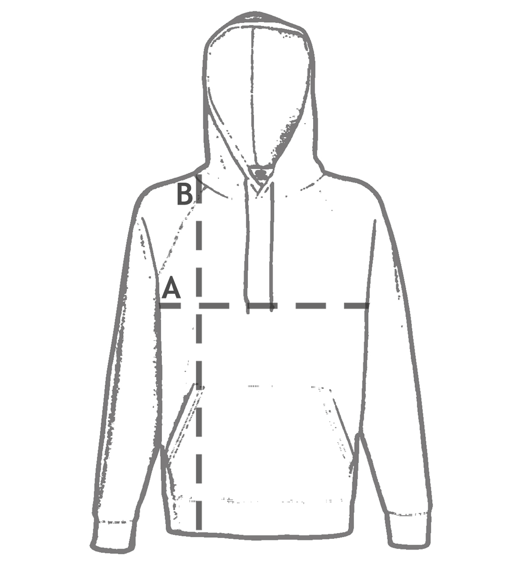 BLUZA Z KAPTUREM - FRUIT OF THE LOOM light S Rozmiar S