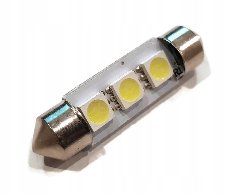 

Żarówka 3 Led 5050 Smd Rurka 37mm C5W C10W Festoon